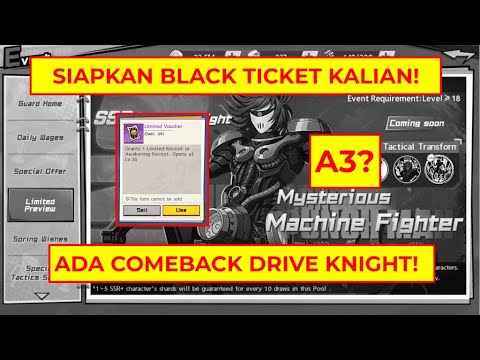 SIAPKAN BLACK TICKET UNTUK COMEBACK DRIVE KNIGHT!
