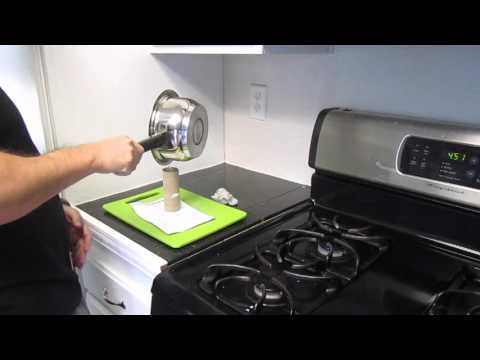 How to make a Fire Starter with dryer lint and a toilet paper roll