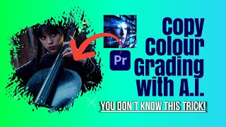 👿I Copied Wednesday Addams Colour Grading in Premiere Pro using A.I.✅