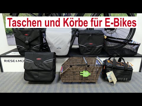 Klickfix, Racktime und Basil MIK Körbe und Packtaschen für E-Bikes