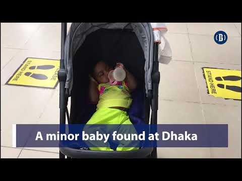 A minor baby found at Dhaka airport