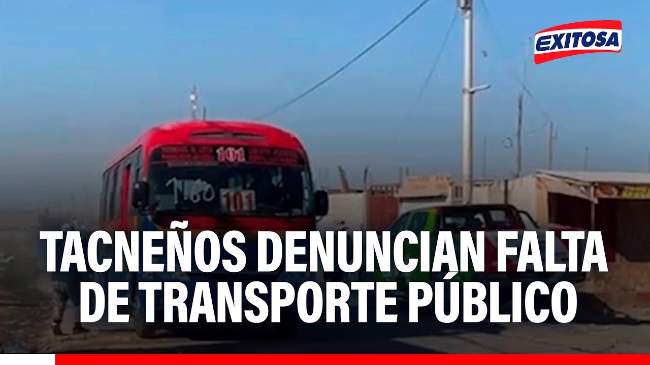 🔴🔵 Falta de unidades de transporte público y alza de pasajes afecta a los tacneños