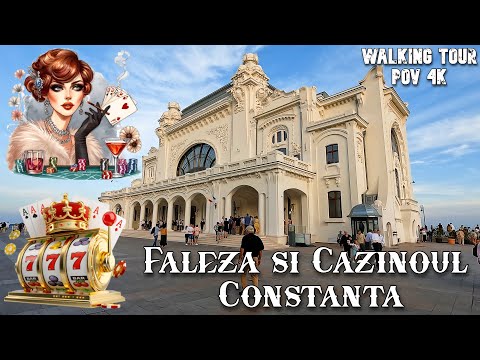 🚶‍♂️ Plimbare pe Faleza si Cazinoul Constanța România 🇷🇴 | 4K Black Sea Walking Tour POV