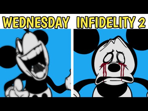 Friday Night Funkin'- WEDNESDAY INFIDELITY PART 2 || New Update Mickey Mouse FNF |