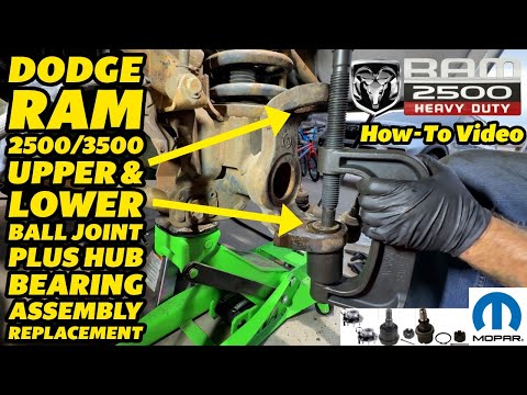 Dodge Ram 2500/3500 Upper & Lower Balljoints Plus Hub Bearing Assembly Replacement How-To