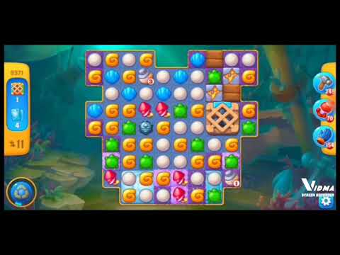 Fishdom. 9371 level no boosters and diamonds. 18 moves