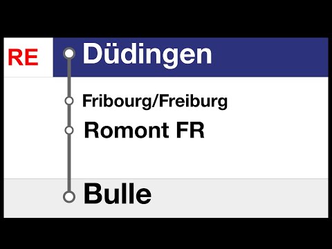 TPF Ansagen/annonces » RE Düdingen — Bulle (2022) | SLBahnen