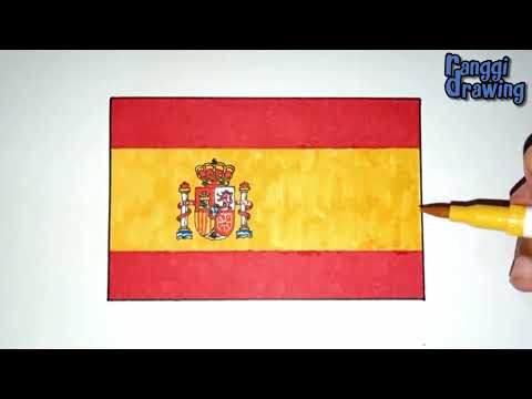How to Draw The Flag of Spain