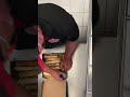 Cutting Pizzas At Papa Johns