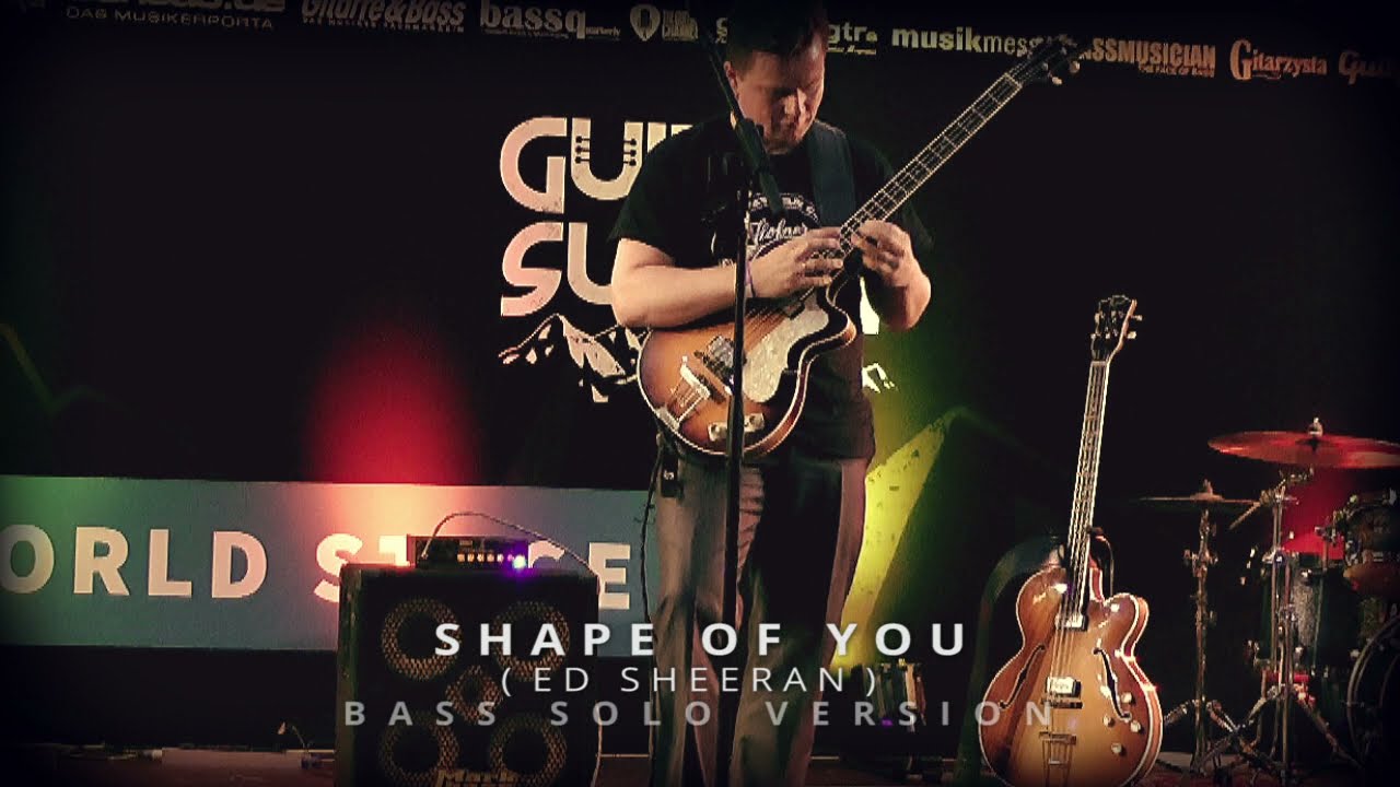 Shape Of You - Ed Sheeran (Cover) : Bass Solo Tapping Version (Hoefner Bass)