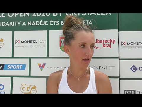 Veronika Vlkovská po výhře nad Anastasií Detiuc ve skupině Mácha Lake Open 2020