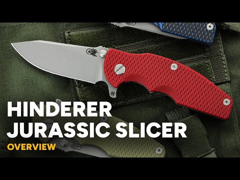 Hinderer Jurassic - Hollow Ground Slicer - Coyote Tan G10