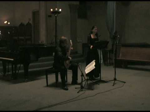 Edward Trybek and Iris Malkin perform John Dowland's Sorrow, stay