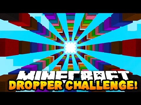 Minecraft THE DROPPER CHALLENGE (Custom Dropper Map) | w/ PrestonPlayz & MrCrainer