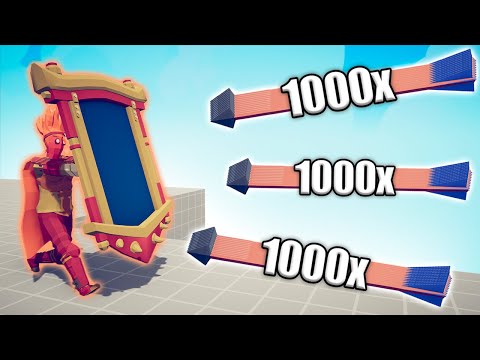 FIRE MIRROR SHIELD vs 1000x OVERPOWERED UNITS - TABS | Totally Accurate Battle Simulator 2023