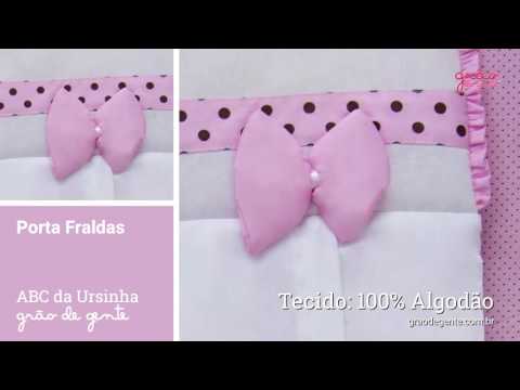 Porta Fraldas ABC da Ursinha | Ref: 62445