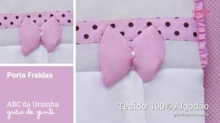 Porta Fraldas ABC da Ursinha | Ref: 62445