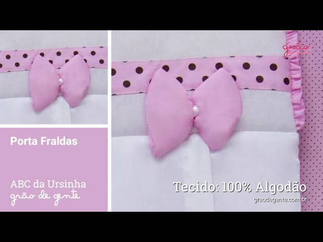 Porta Fraldas ABC da Ursinha | Ref: 62445