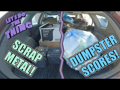 Big Scrap Metal Pickup After a Decent Dumpster Dive!
