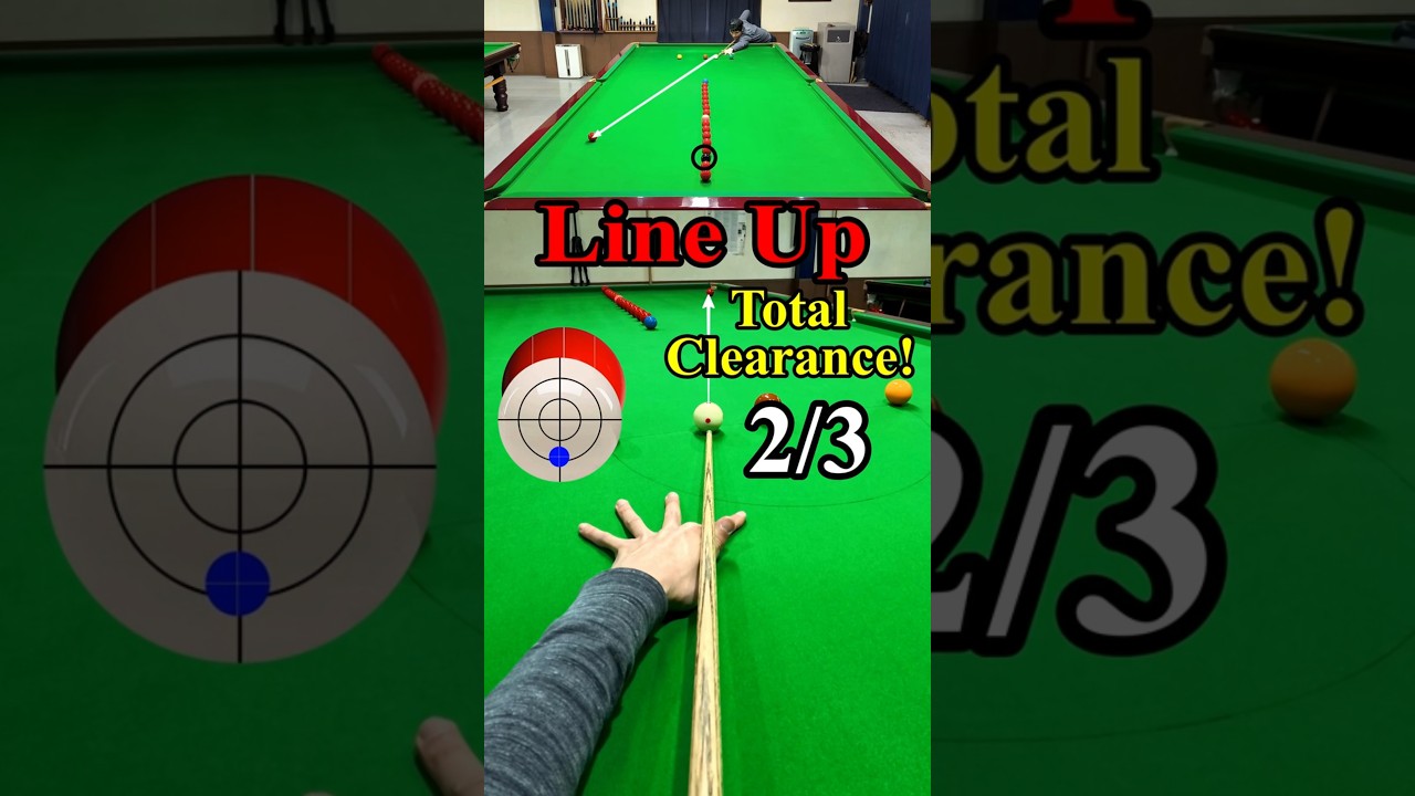 Line Up Total Clearance! [Part2/3] | Snooker Practice POV with Shot Annotations