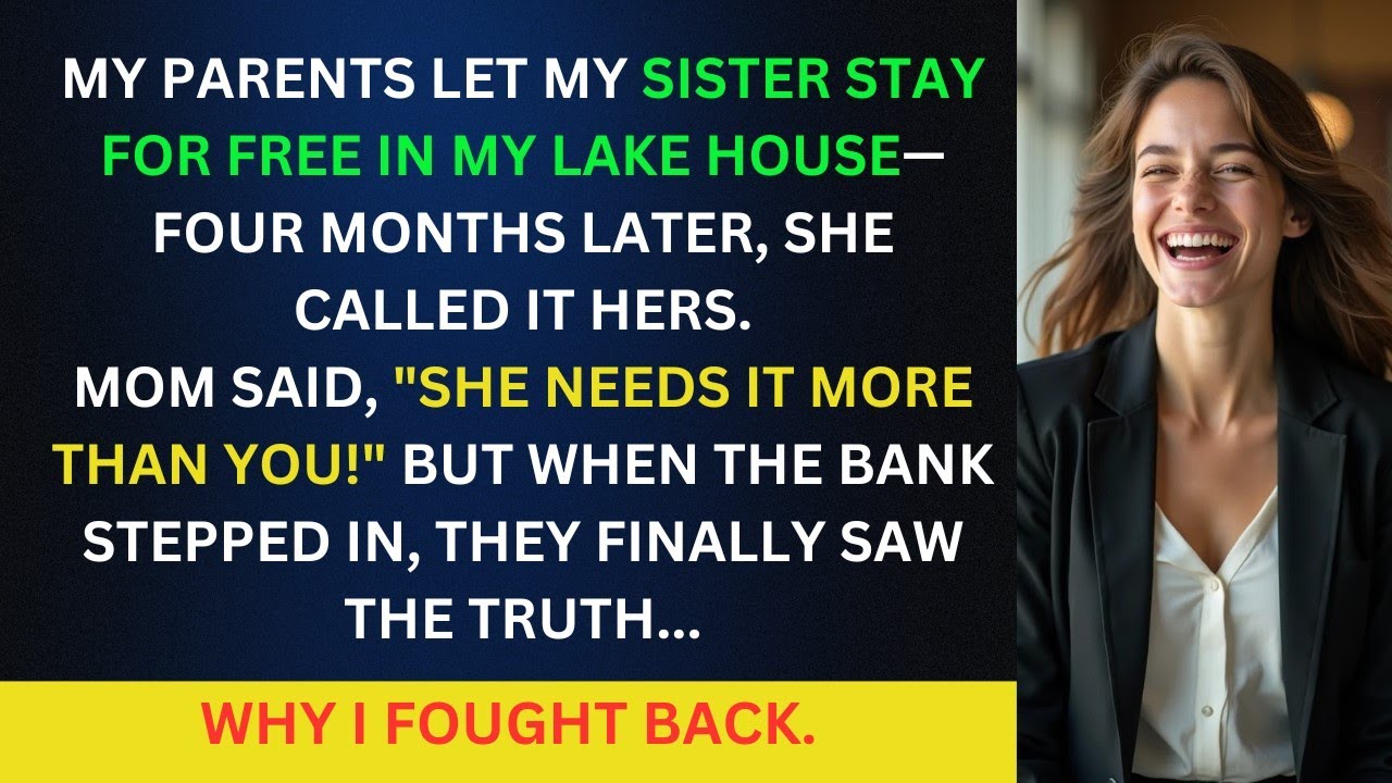 My Parents Let My Sister Stay For Free In My Lake House—Four Months Later...
