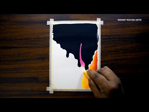 Sky Coloring Magic / Oil Pastels drawing /  #201