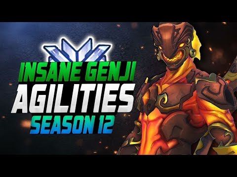 Agilities Genji God! He's Insane! [ OVERWATCH SEASON 12 TOP 500 ]