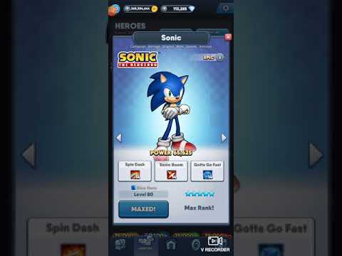 SEGA Heroes: All Playable Characters (Max Level)