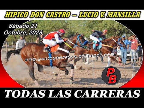 CARRERAS EN HIPICO DON CASTRO - LUCIO V. MANSILLA (21-10-2023)