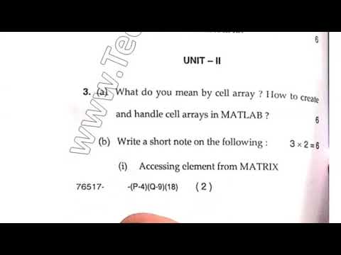 2018 Mdu MSc Math 3rd Sem Matlab Question Paper