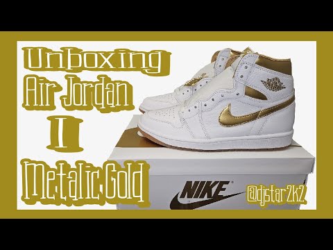 *Early Heat* Unboxing the Air Jordan 1 'Metalic Gold'