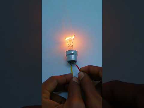100W Bulb experiment without glass | electrical work #electrical #shorts #viral
