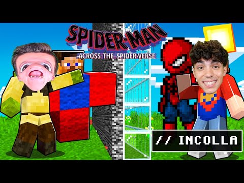 HO BARATO CON IL COMANDO //INCOLLA nella BUILD BATTLE di SPIDERMAN Across the Spider-Verse MINECRAFT