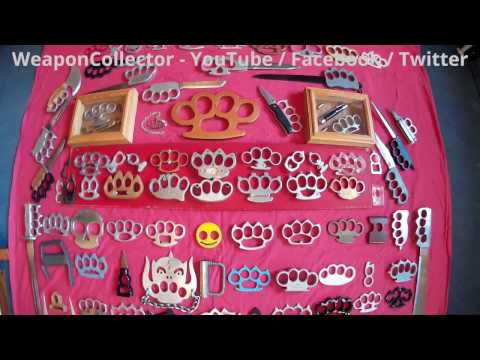 Massive Homemade Brass Knuckles Collection