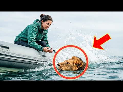 An old woman saved an injured lion, when the police arrived, something shocking happened.