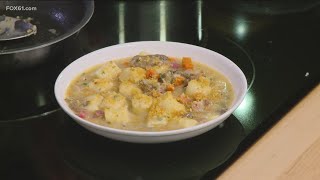 Millwrights in Simsbury shows us how to make chicken and dumplings