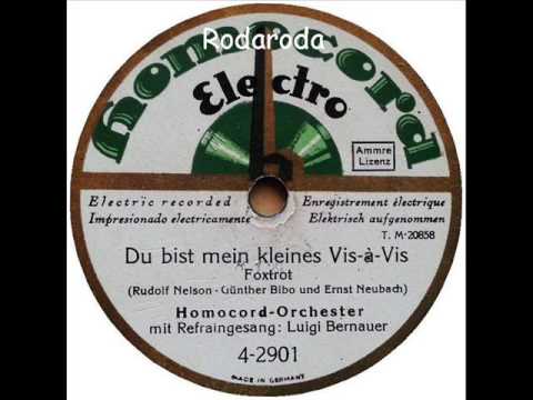 Du bist mein kleines Vis a Vis   Homocord Orchester Fred Bird