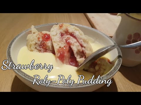 Strawberry Jam Roly-Poly Pudding