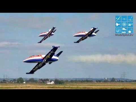 HORIZON DISPLAY-TEAM 3X AERO L-39 ALBATROS RC TURBINE JET FORMATION FLIGHT GERMAN CHAMPIONSHIP