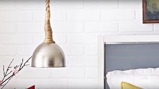 How to Create a Rope-Wrapped Pendant Light