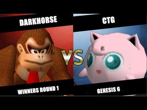 Genesis 6 - CTG (Jigglypuff) Vs. Darkhorse (Captain Falcon, DK) SSB64 Winners Round 1 [Partial]