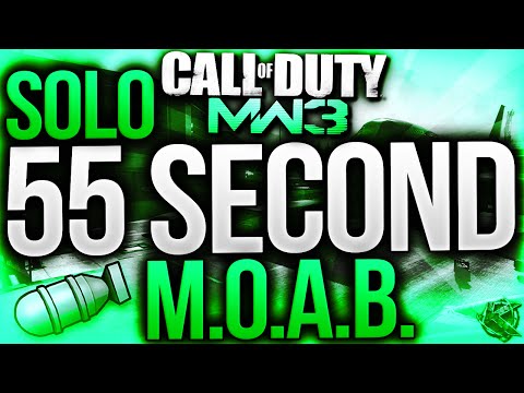 SOLO 55 SECOND MOAB! - INSANE 55 SECOND MOAB SOLO! (COD MW3 Solo MOAB Under 1 Minute)