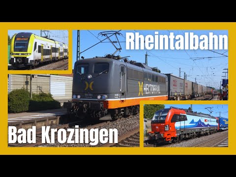 [4K UHD] Rheintalbahn Bad Krozingen - Bahnverkehr #4