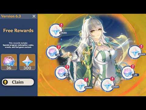 NEW UPDATE! HOW TO GET 36 FREE PULLS FOR ZIBAI & NEUVILLETTE IN 6.3 2ND HALF - Genshin Impact