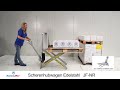 Hanselifter Scherenhubwagen JF-NR aus V2A Edelstahl Hubhöhe 800mm Tragkraft 1000kg-youtube_img