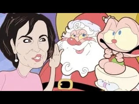 Mongo e Drongo em desenho animado de Natal, Fátima Bernardes e William Bonner