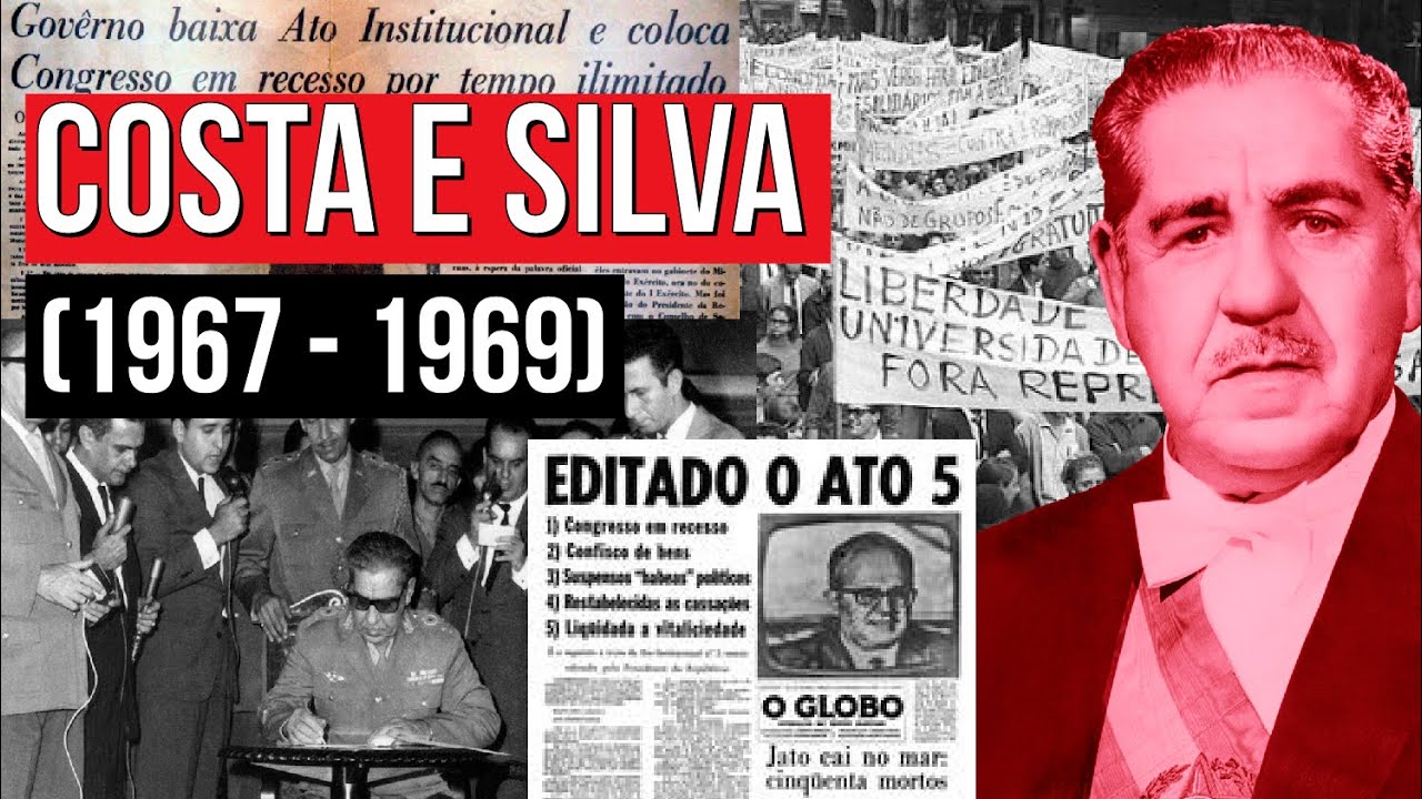 COSTA E SILVA: AI-5, fechamento do Congresso e prisões políticas | RESUMO DE HISTÓRIA PARA O ENEM