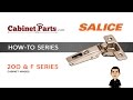 How to Install Salice 200 & F Series Hinges