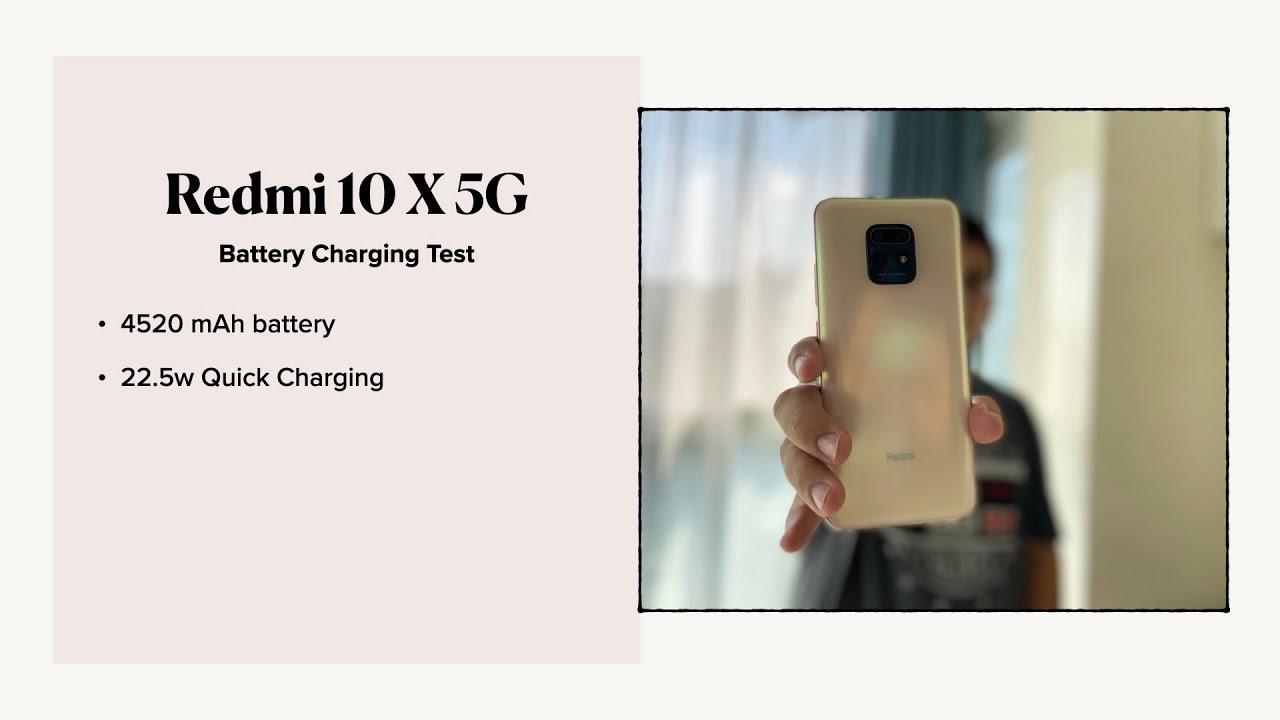 Redmi 10X 5G Battery Charging Test, not bad for a budget 5G smartphone.