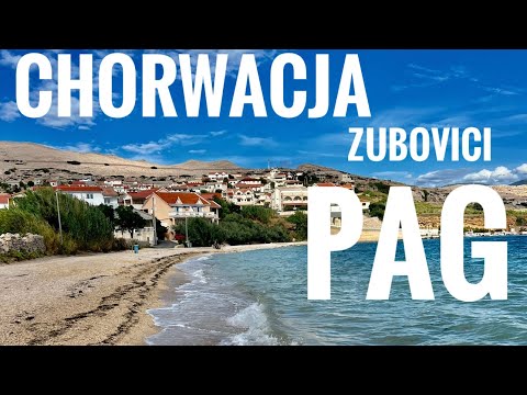 Chorwacja Pag Zubovici plaże po sezonie 2023